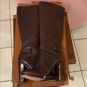 Coach leather tall boot- Angelina Safari in Chestnut  -9.5 NEW or trade